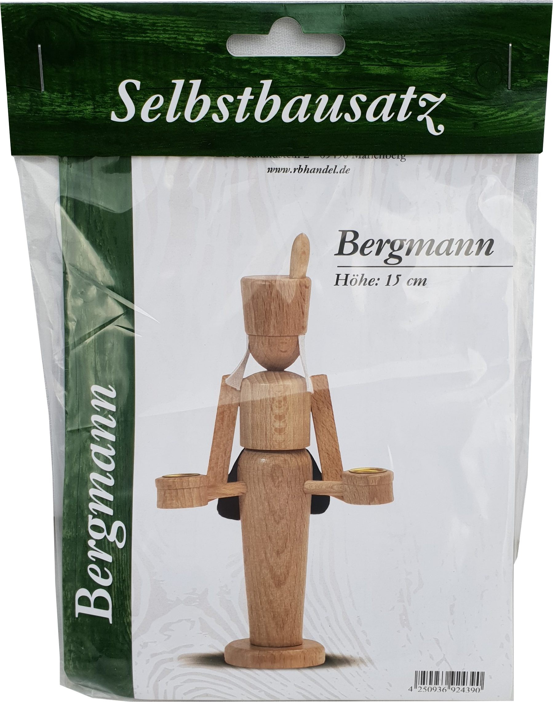 Selbstbausatz Kerzenhalter - Bergmann natur Selbstbausatz Kerzenhalter - Bergmann natur