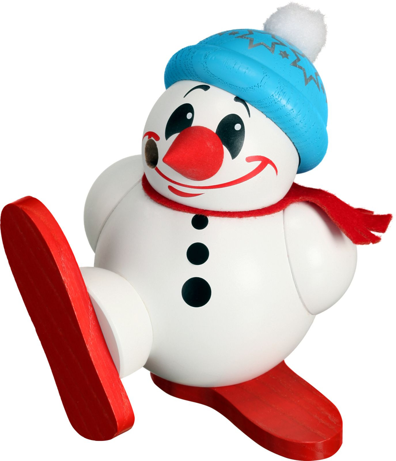 Seiffener Volkskunst eG Kugelräucherfigur Cool Man Skifahrer Seiffener Volkskunst eG Kugelräucherfigur Cool Man Skifahrer