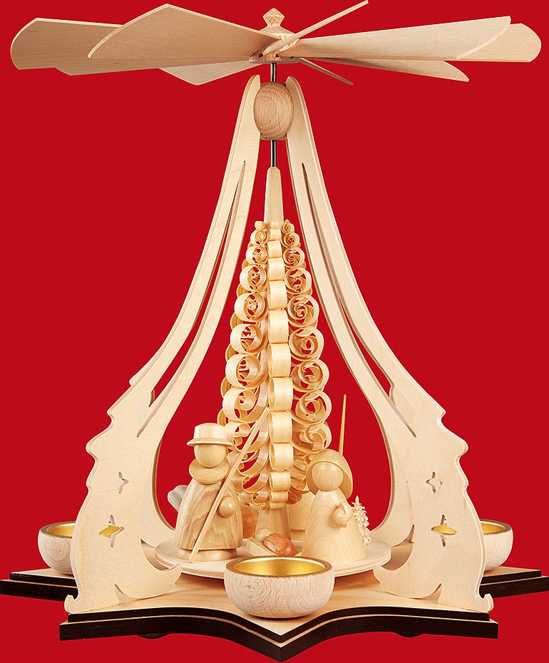 Taulin Teelichtpyramide Heilige Familie, modern Taulin Teelichtpyramide Heilige Familie, modern