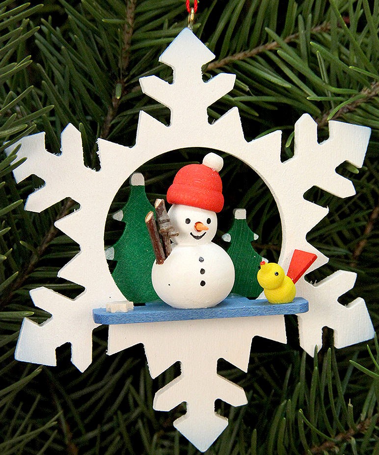 Christian Ulbricht Baumbehang Schneeflocke - Schneemann Christian Ulbricht Baumbehang Schneeflocke - Schneemann