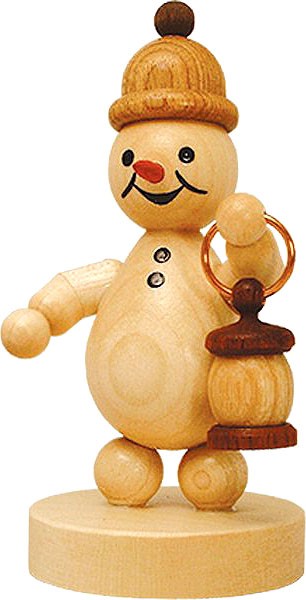 Drechslerei Volkmar Wagner Schneemann Junior - mit Laterne Drechslerei Volkmar Wagner Schneemann Junior - mit Laterne