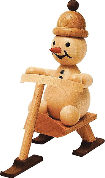 Drechslerei Volkmar Wagner Schneemann Junior - Skibob Drechslerei Volkmar Wagner Schneemann Junior - Skibob