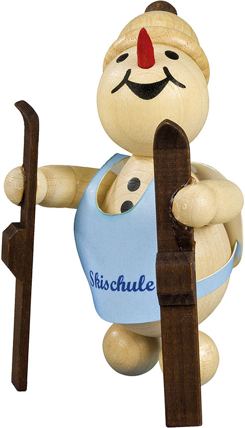 Drechslerei Volkmar Wagner Schneemann Junior - Skianfänger, Guck in die Luft Drechslerei Volkmar Wagner Schneemann Junior - Skianfänger, Guck in die Luft