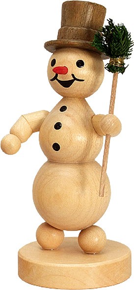 Drechslerei Volkmar Wagner Schneemann - mit Besen Drechslerei Volkmar Wagner Schneemann - mit Besen