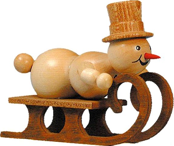 Drechslerei Volkmar Wagner Schneemann - Rennschlittenfahrer Drechslerei Volkmar Wagner Schneemann - Rennschlittenfahrer