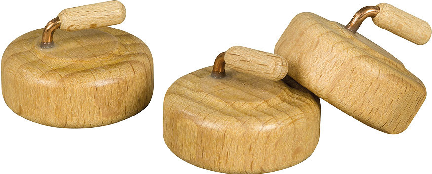 Drechslerei Volkmar Wagner Curlingsteine, 3er Set Drechslerei Volkmar Wagner Curlingsteine, 3er Set