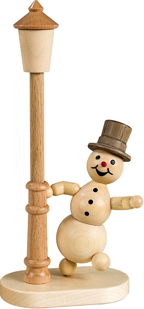 Drechslerei Volkmar Wagner Schneemann - an der Laterne, Filmszene Drechslerei Volkmar Wagner Schneemann - an der Laterne, Filmszene