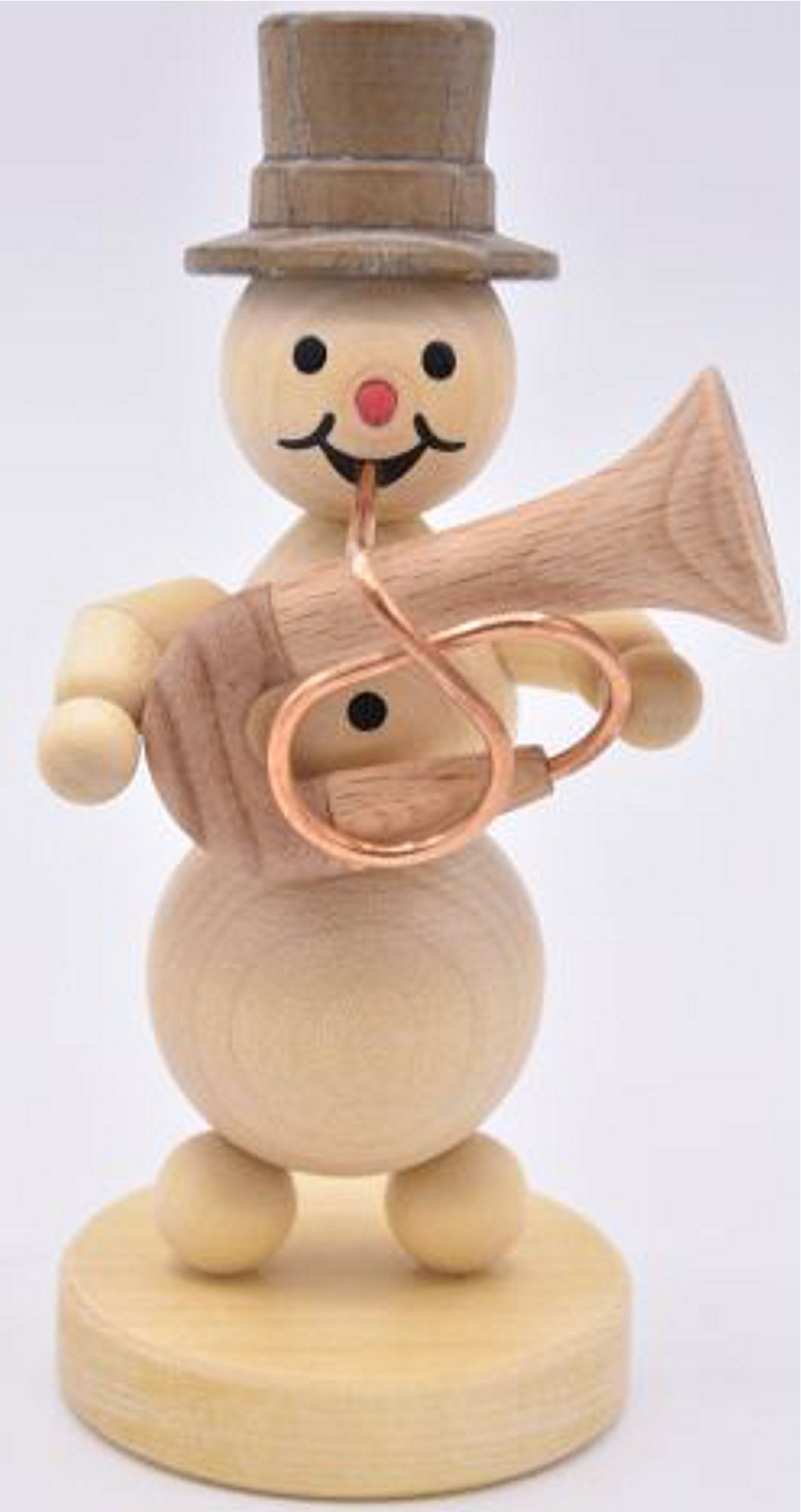 Drechslerei Volkmar Wagner Schneemannmusikant - Basstrompete Drechslerei Volkmar Wagner Schneemannmusikant - Basstrompete