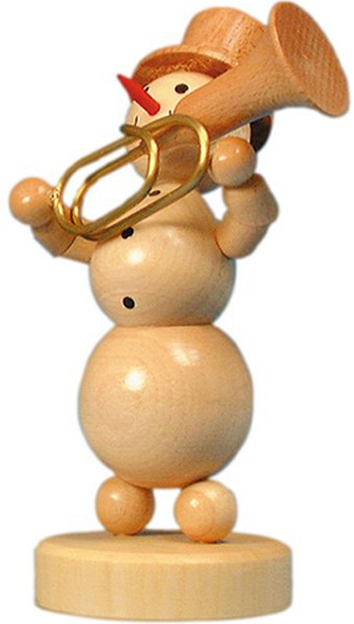 Drechslerei Volkmar Wagner Schneemannmusikant - Tubabläser Drechslerei Volkmar Wagner Schneemannmusikant - Tubabläser