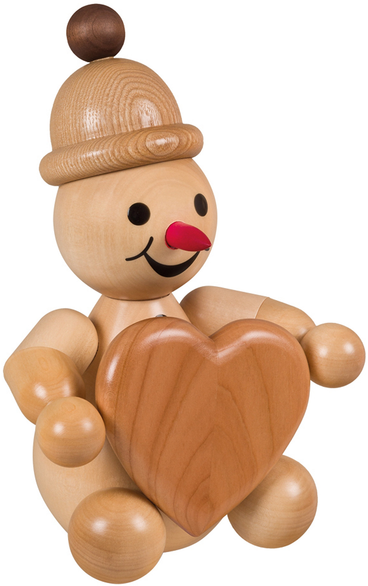 Drechslerei Volkmar Wagner Schneemann Junior mit Herz Drechslerei Volkmar Wagner Schneemann Junior mit Herz