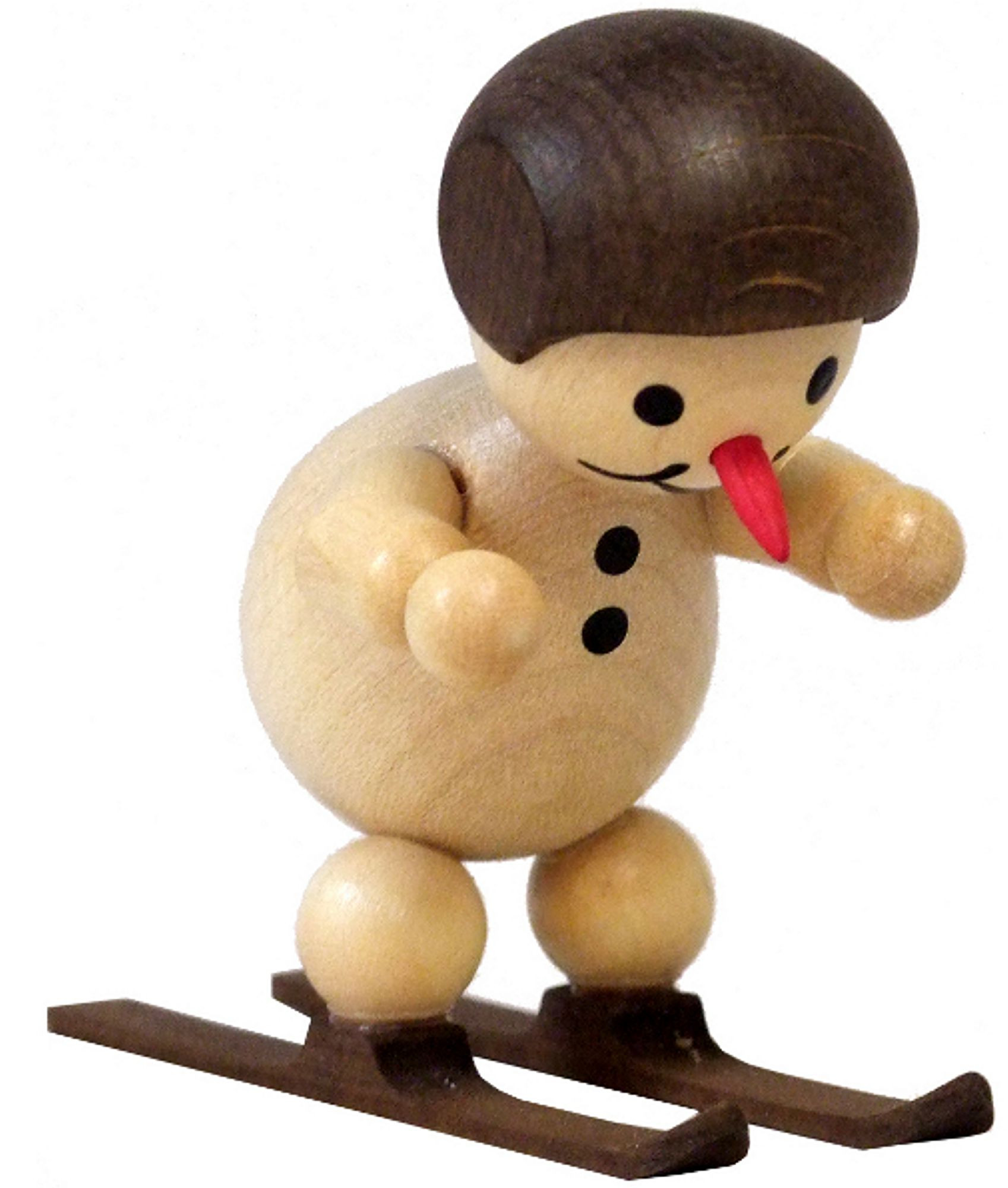 Drechslerei Volkmar Wagner Schneemann Junior Skispringer am Start mit Helm Drechslerei Volkmar Wagner Schneemann Junior Skispringer am Start mit Helm