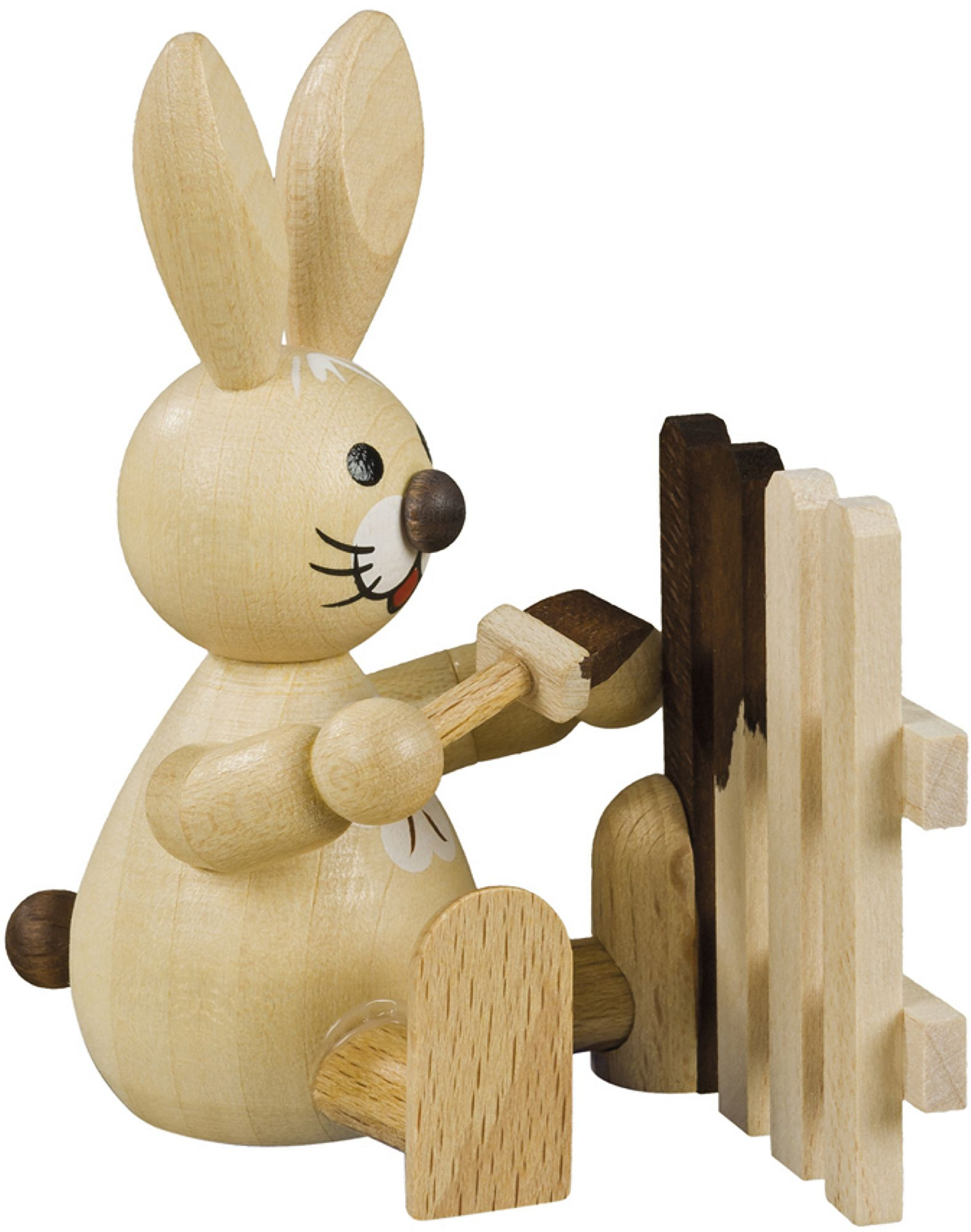 Drechslerei Volkmar Wagner Osterhase beim Zaunstreichen Drechslerei Volkmar Wagner Osterhase beim Zaunstreichen