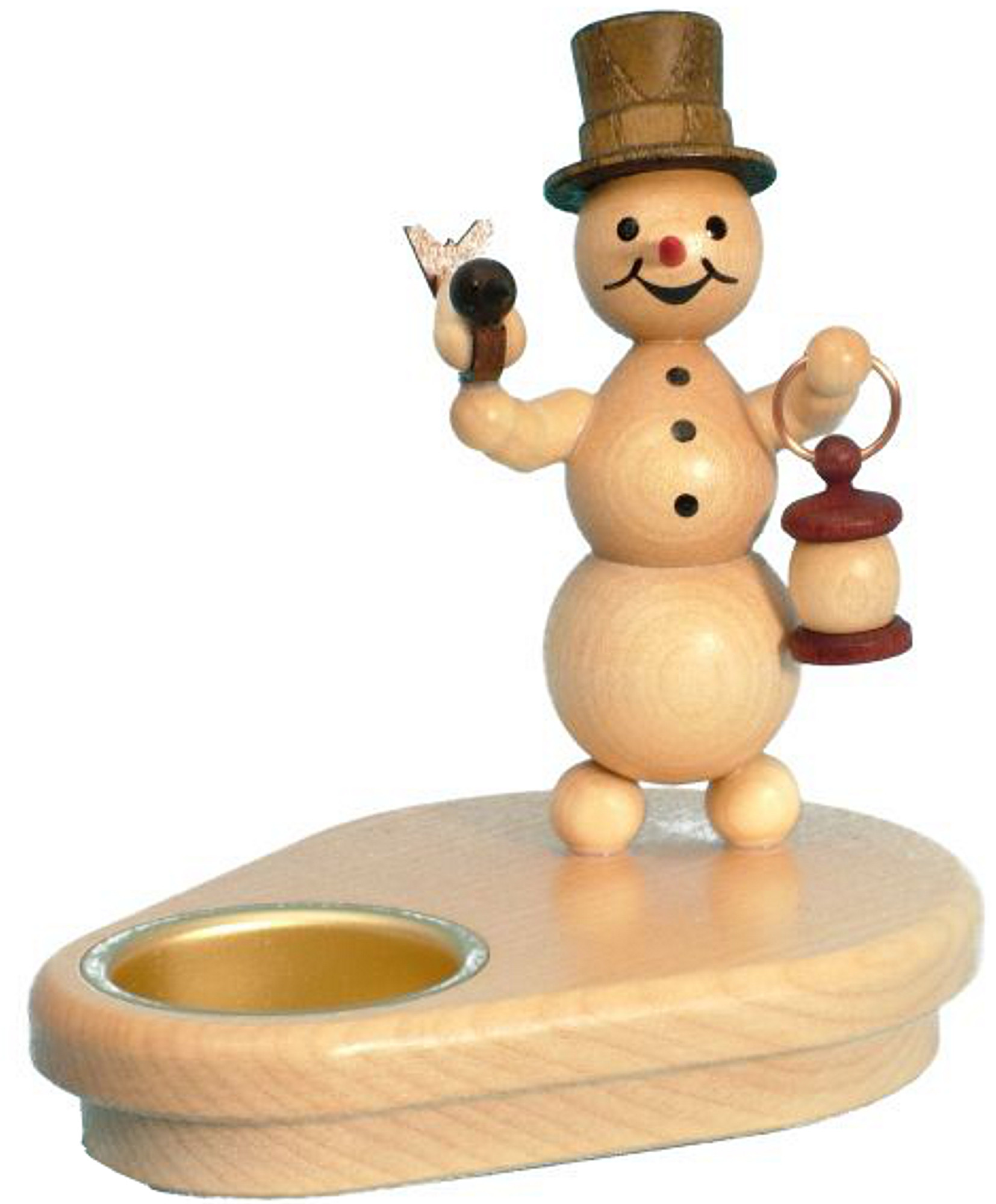 Drechslerei Volkmar Wagner Schneemannleuchter mit Laterne Drechslerei Volkmar Wagner Schneemannleuchter mit Laterne