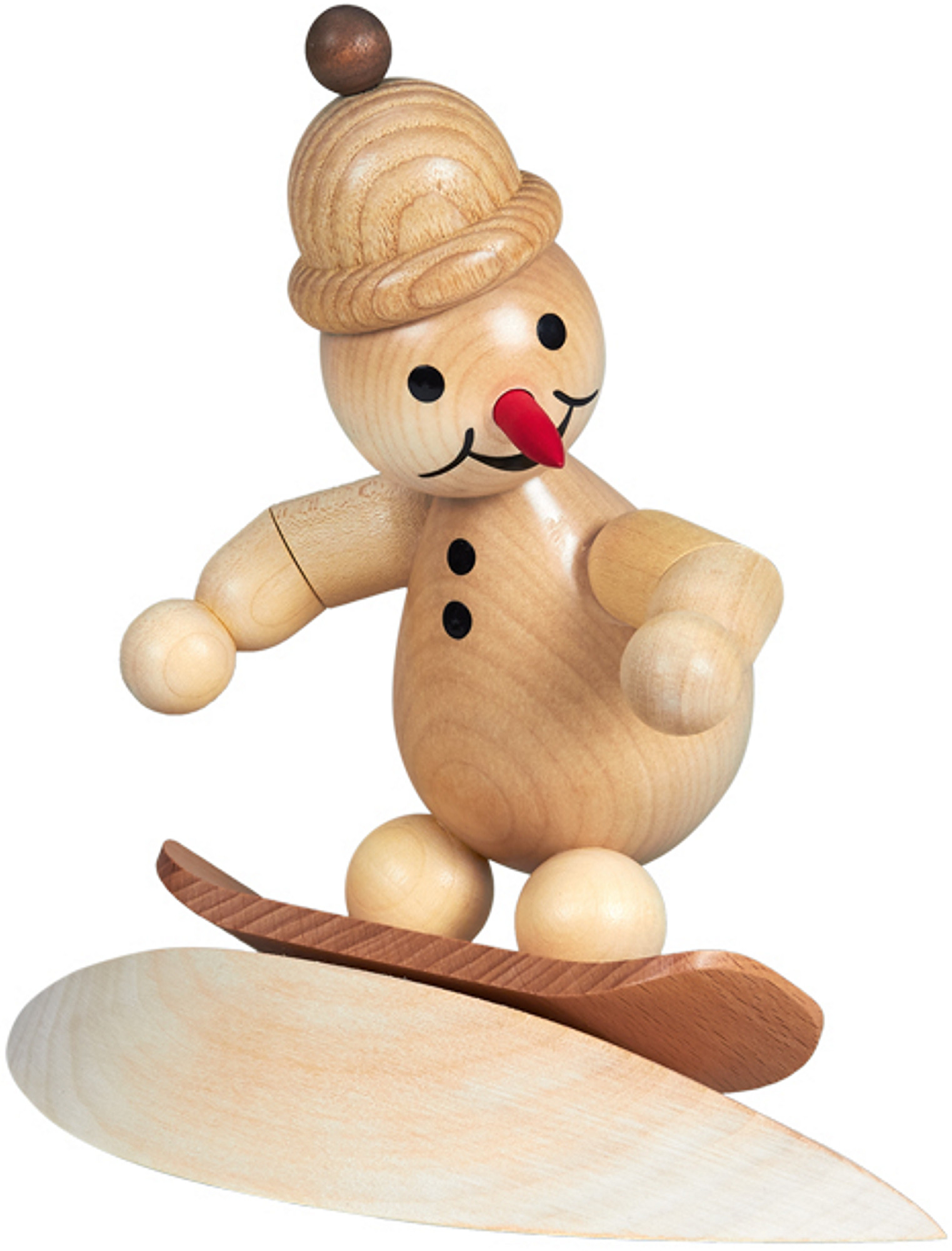 Drechslerei Volkmar Wagner Schneemann Junior - Snowboard auf Wehe Drechslerei Volkmar Wagner Schneemann Junior - Snowboard auf Wehe