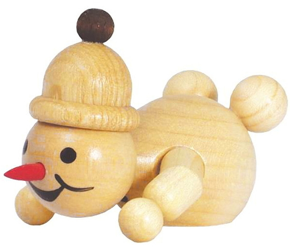 Drechslerei Volkmar Wagner Schneemann Junior - Bauchklatscher ohne Schlittschuh Drechslerei Volkmar Wagner Schneemann Junior - Bauchklatscher ohne Schlittschuh