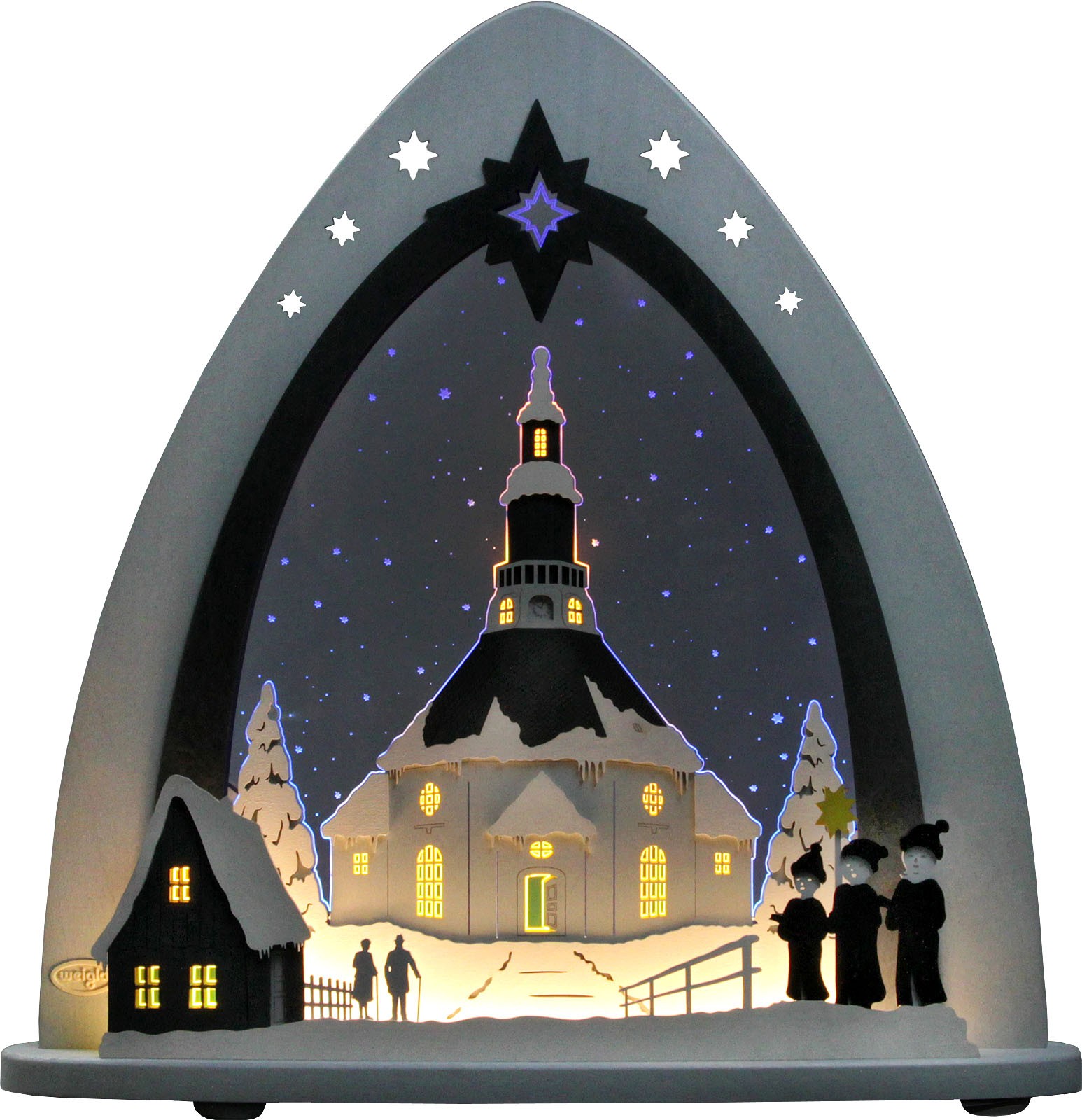 WEIGLA LED-Lichterspitze Seiffner Kirche