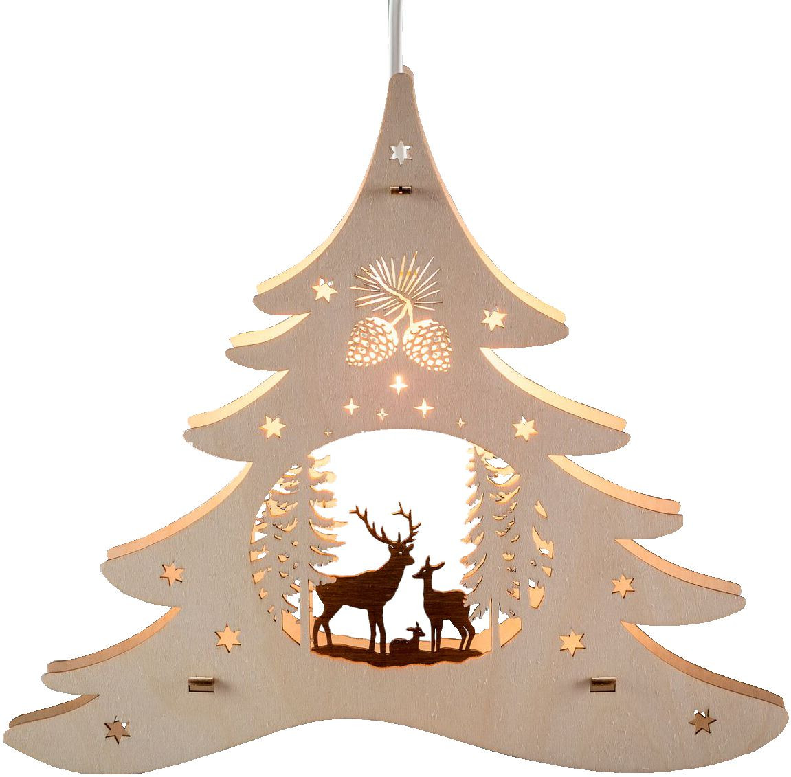 WEIGLA Fensterbild Tannenbaum - Waldmotiv WEIGLA Fensterbild Tannenbaum - Waldmotiv