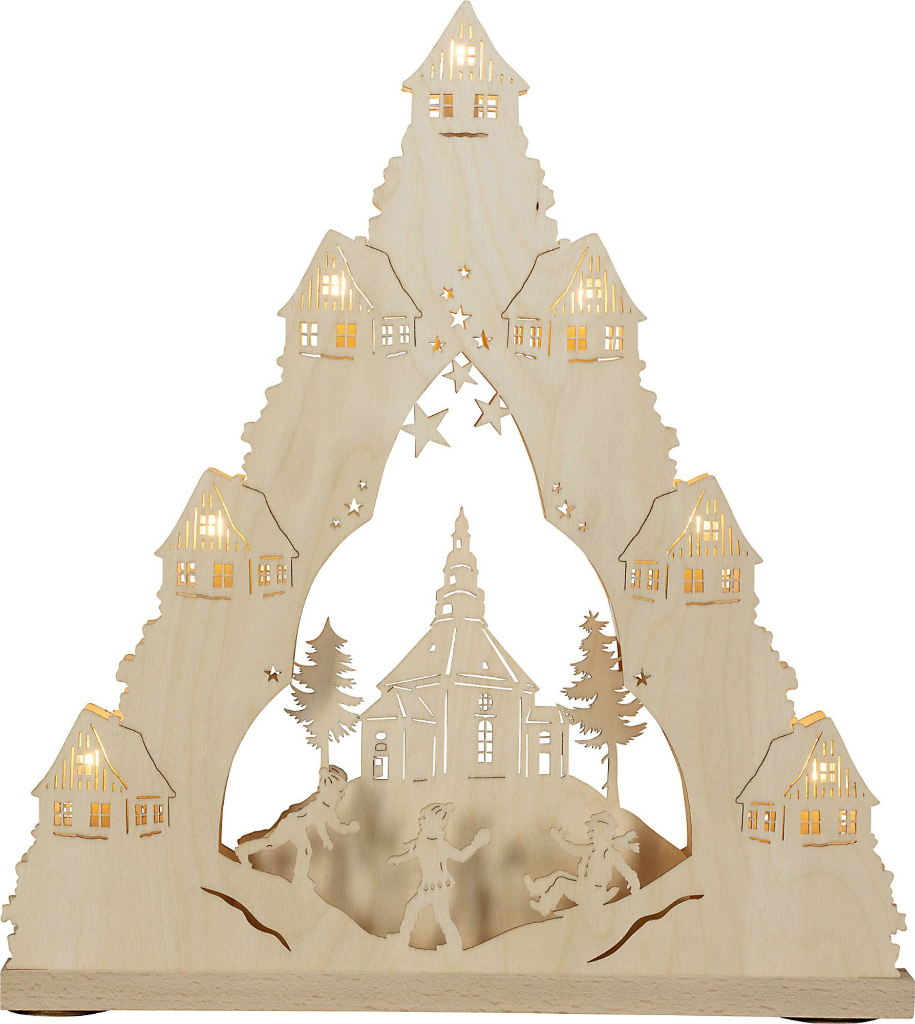LED Lichterspitze 7 flg. Seiffener Kirche LED Lichterspitze 7 flg. Seiffener Kirche