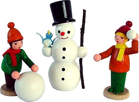 Dregeno Kinder mit Schneemann Dregeno Kinder mit Schneemann