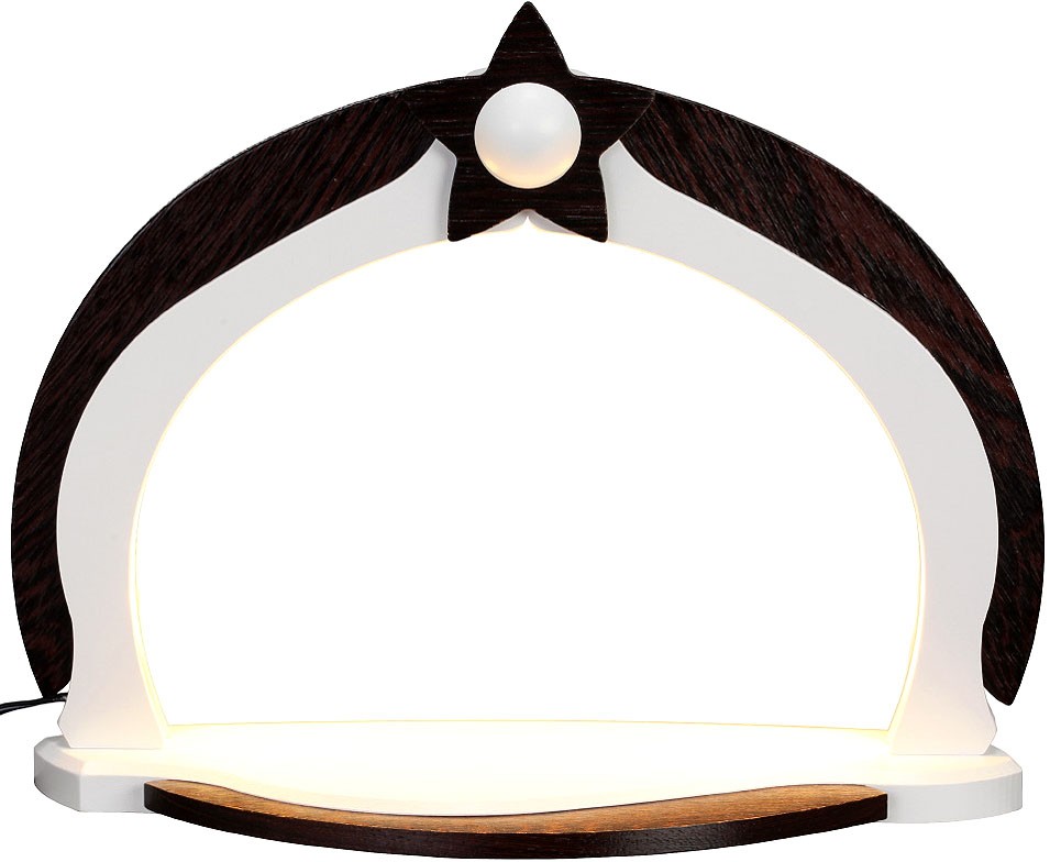 Zeidler LED Bogen klein, weiß/Applikation Wenge Zeidler LED Bogen klein, weiß/Applikation Wenge