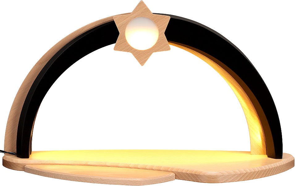 Zeidler LED Design Bogen natur/braun Applikation natur Zeidler LED Design Bogen natur/braun Applikation natur