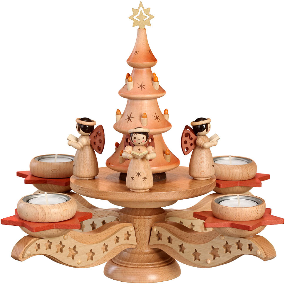 Zeidler Adventsleuchter mit Engel und Weihnachtsbaum Zeidler Adventsleuchter mit Engel und Weihnachtsbaum