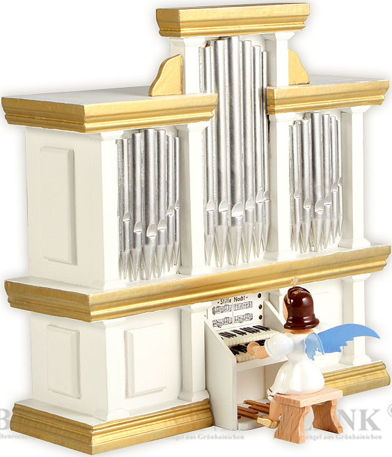Blank Kurzrockengel an der Orgel, farbig Blank Kurzrockengel an der Orgel, farbig