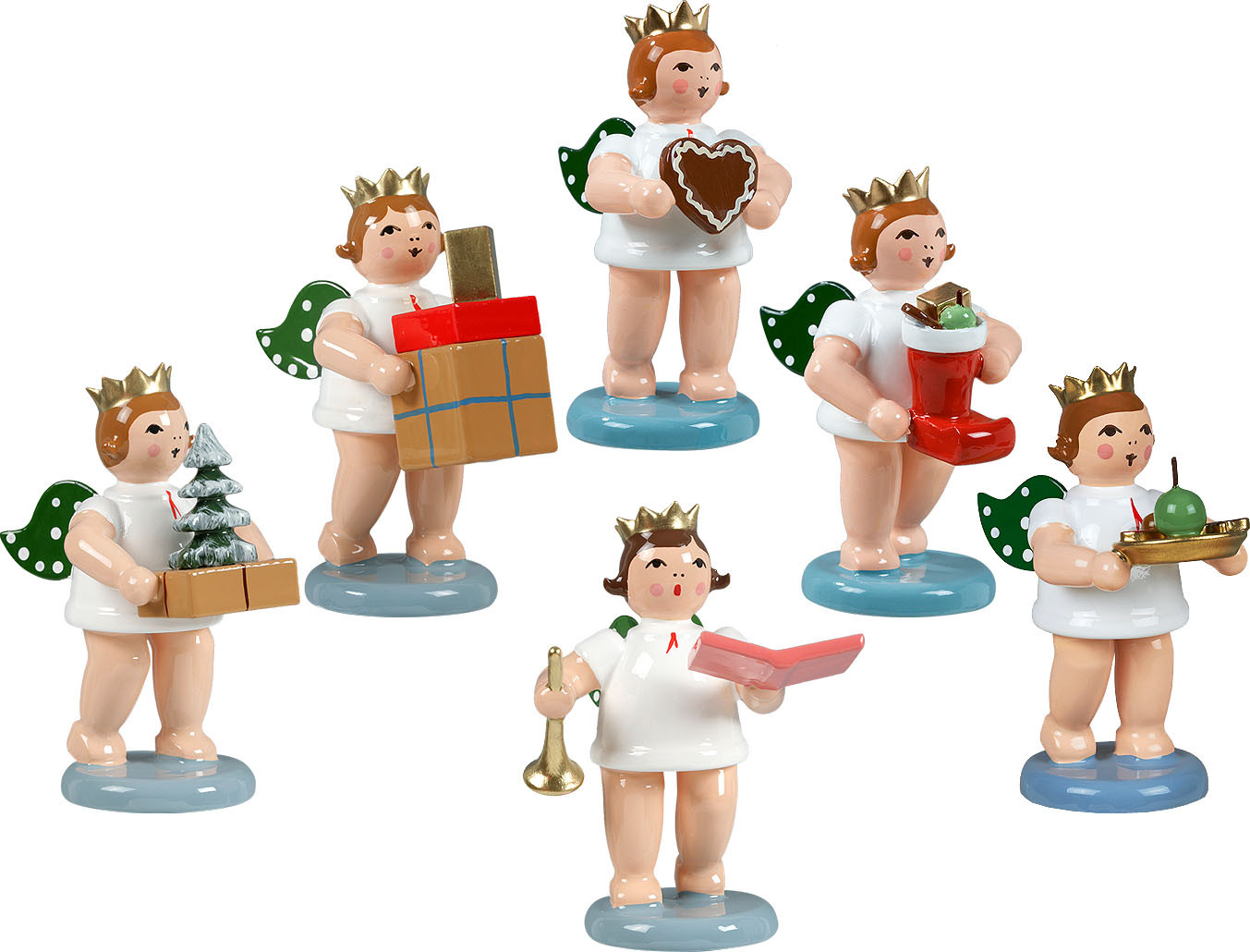 Ellmann Geschenkeengel, 6-teilig - mit Krone Ellmann Geschenkeengel, 6-teilig - mit Krone