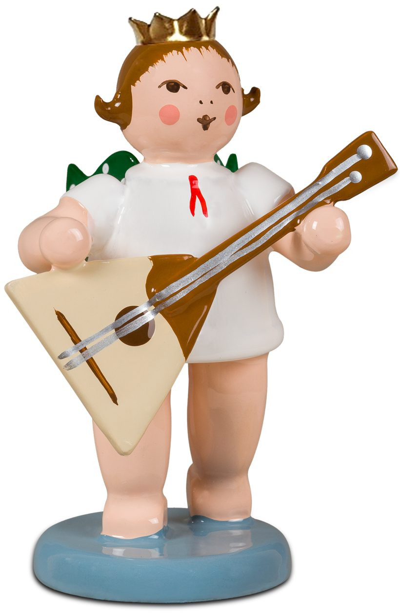 Ellmann Engel mit Balalaika, mit Krone Ellmann Engel mit Balalaika, mit Krone