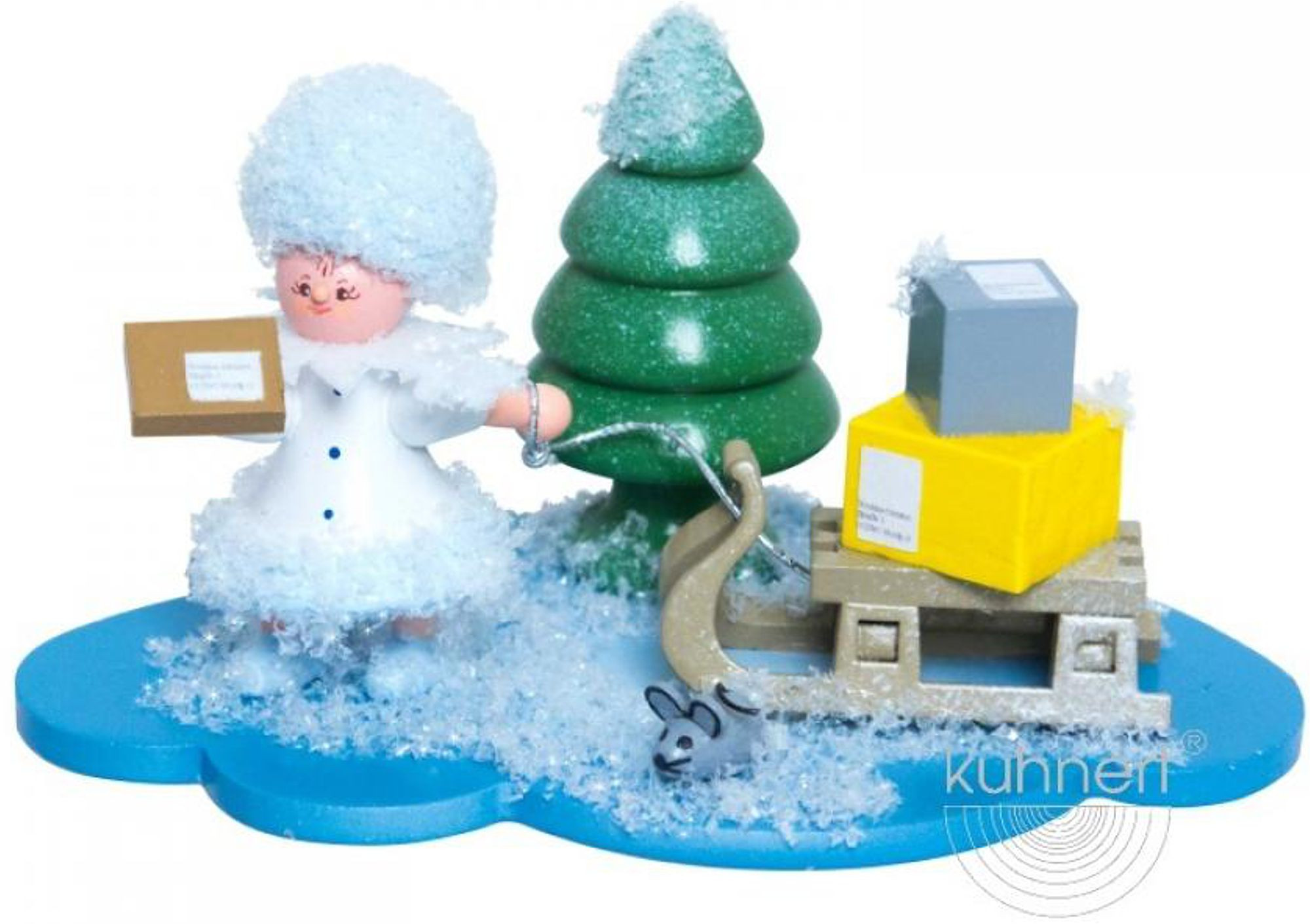 Drechslerei Kuhnert Schneeflöckchen als Paketbote Drechslerei Kuhnert Schneeflöckchen als Paketbote