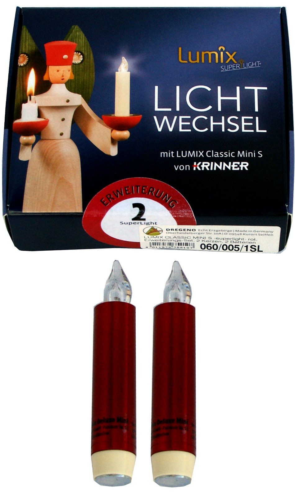 Dregeno Lumix Classic mini S - Lichtwechsel Erweiterung 2er-Set rot Dregeno Lumix Classic mini S - Lichtwechsel Erweiterung 2er-Set rot