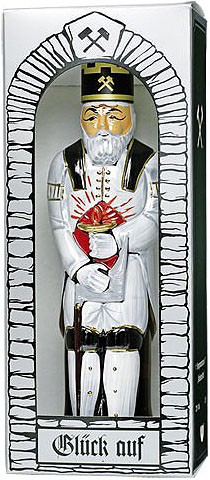 Bergmannsflaschen, handbemalt - Freiberger Hüttenmann-Tracht Bergmannsflaschen, handbemalt - Freiberger Hüttenmann-Tracht
