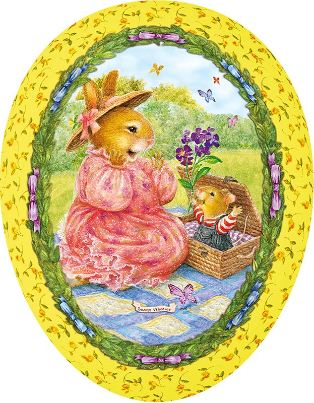 Nestler Osterei- Picknicküberraschung, 15 cm Nestler Osterei- Picknicküberraschung, 15 cm