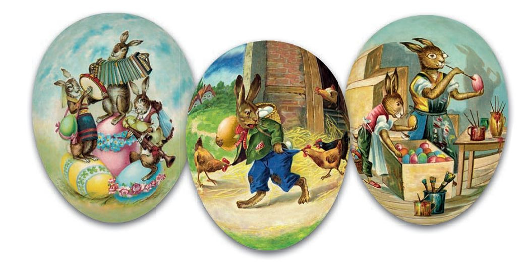 Nestler Ostereier 3er Set Festtagszeit 12cm Nestler Ostereier 3er Set Festtagszeit 12cm