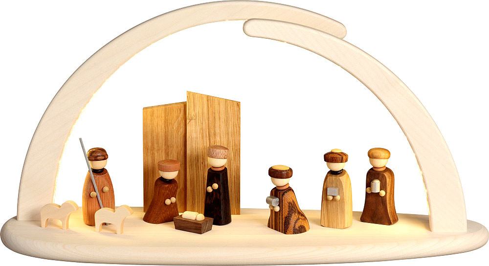 Seiffener Volkskunst eG Lichterbogen Christi Geburt Seiffener Volkskunst eG Lichterbogen Christi Geburt