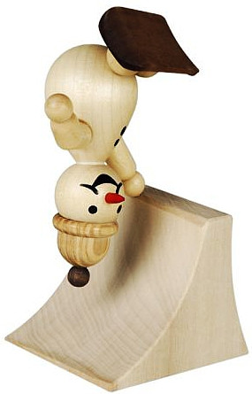 Drechslerei Volkmar Wagner Schneemann Junior Freesteele mit Mütze Drechslerei Volkmar Wagner Schneemann Junior Freesteele mit Mütze