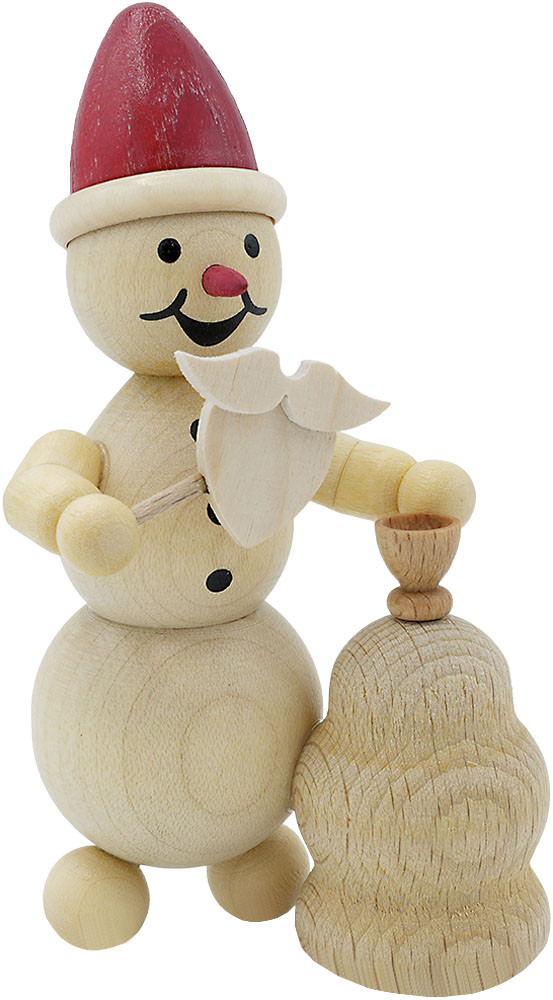 Drechslerei Volkmar Wagner Schneemann als Weihnachtsmann Drechslerei Volkmar Wagner Schneemann als Weihnachtsmann