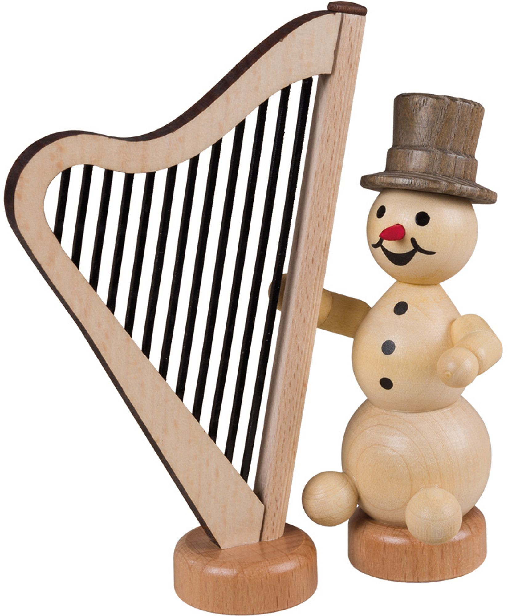 Drechslerei Volkmar Wagner Schneemannmusikant - Harfe Drechslerei Volkmar Wagner Schneemannmusikant - Harfe