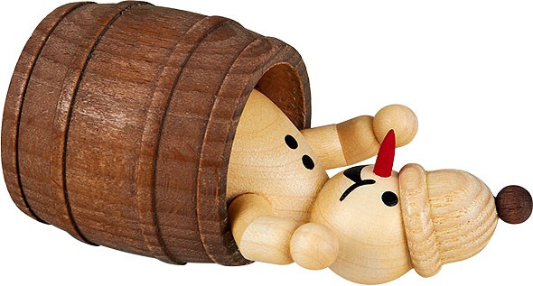 Drechslerei Volkmar Wagner Schneemann Junior - im Fass liegend Drechslerei Volkmar Wagner Schneemann Junior - im Fass liegend