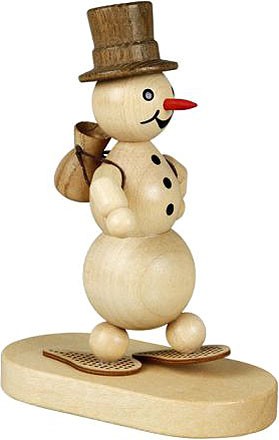 Drechslerei Volkmar Wagner Schneemann - Schneewanderer Drechslerei Volkmar Wagner Schneemann - Schneewanderer