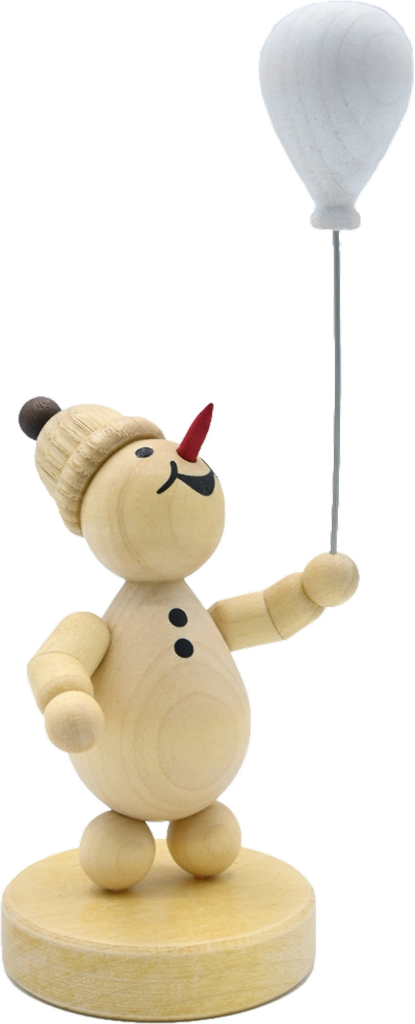 Drechslerei Volkmar Wagner Schneemann Junior mit Luftballon Drechslerei Volkmar Wagner Schneemann Junior mit Luftballon