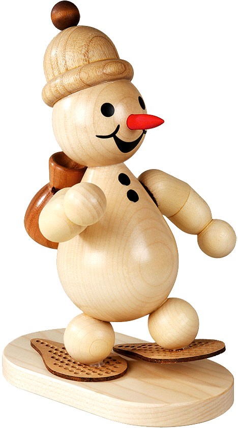 Drechslerei Volkmar Wagner Schneemann Junior, mittel - Schneewanderer Drechslerei Volkmar Wagner Schneemann Junior, mittel - Schneewanderer