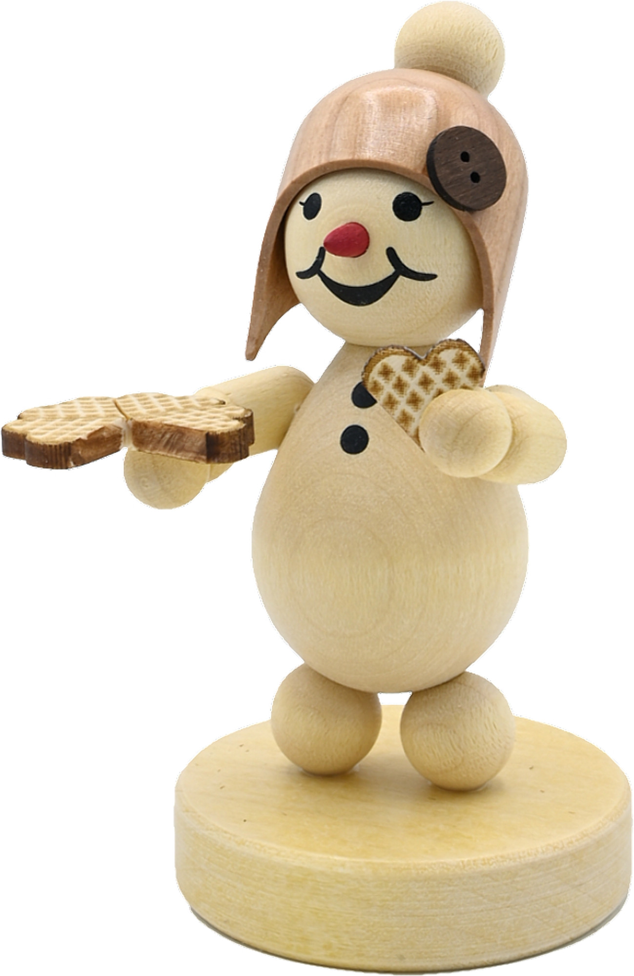 Drechslerei Volkmar Wagner Schneemädchen mit Waffel Drechslerei Volkmar Wagner Schneemädchen mit Waffel