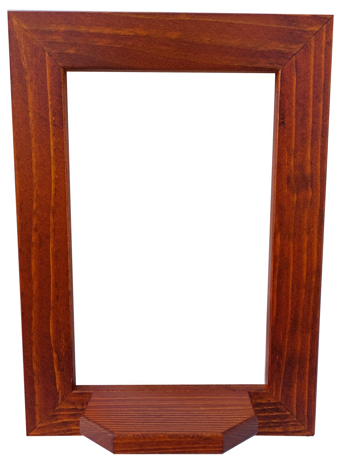 Tischlerei Stephani Wandrahmen hoch mit Podest braun - 33 x 24 cm Tischlerei Stephani Wandrahmen hoch mit Podest braun - 33 x 24 cm
