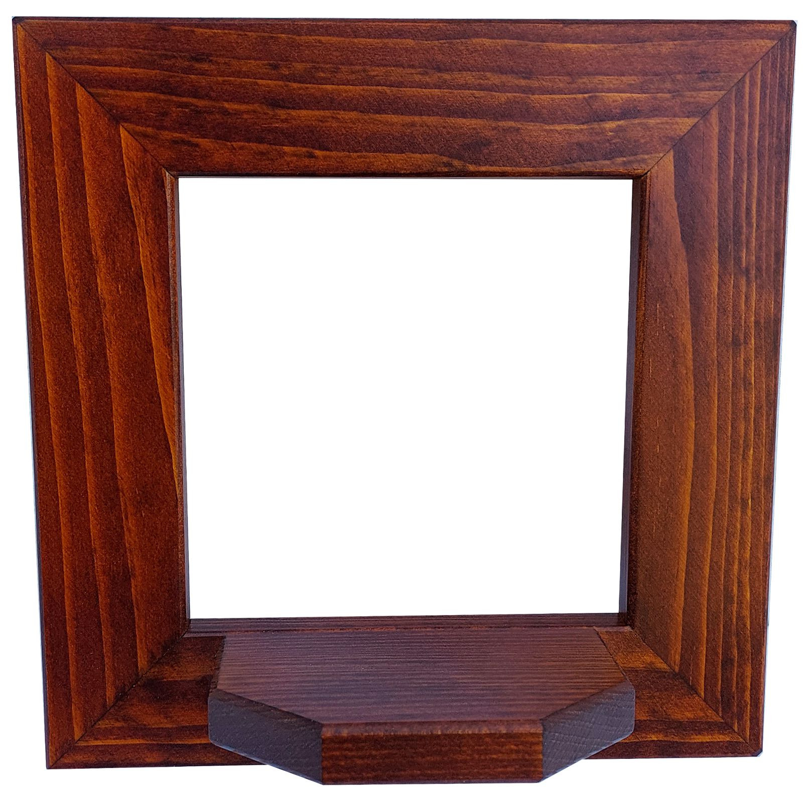 Tischlerei Stephani Wandrahmen klein mit Podest braun - 20 x 20 cm Tischlerei Stephani Wandrahmen klein mit Podest braun - 20 x 20 cm