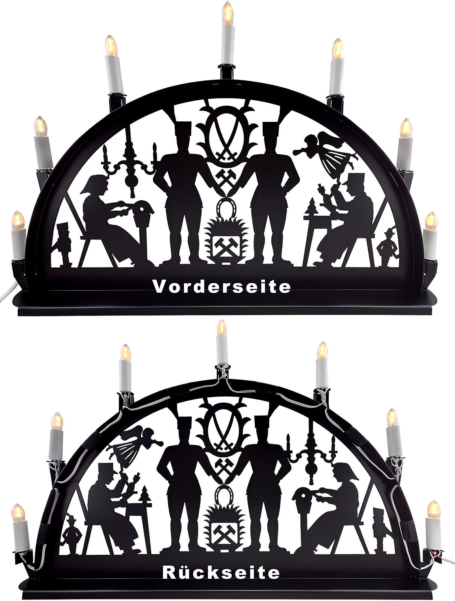 Metallschwibbogen, Motiv - Schwarzenberg Metallschwibbogen, Motiv - Schwarzenberg