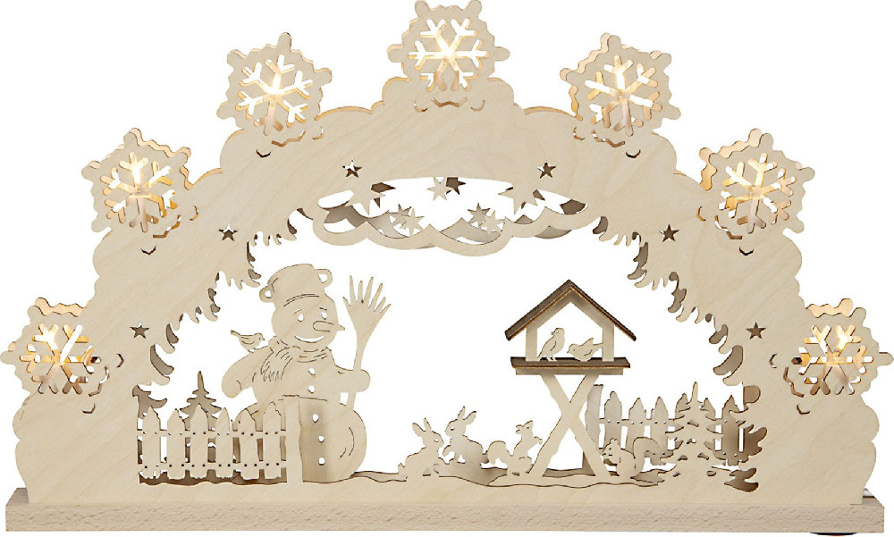 Lichterbogen Schneemann, 7 flg. Lichterbogen Schneemann, 7 flg.