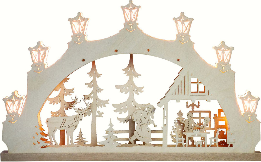 Lichterbogen Weihnachtsabend, 7 flg. Lichterbogen Weihnachtsabend, 7 flg.