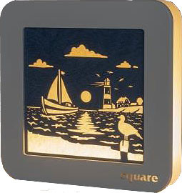 WEIGLA Square Standbild LED - Maritim, weiß/blau WEIGLA Square Standbild LED - Maritim, weiß/blau