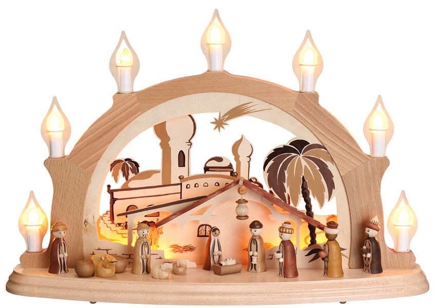 Zeidler Schwibbogen Christi Geburt mit Innenbeleuchtung Zeidler Schwibbogen Christi Geburt mit Innenbeleuchtung